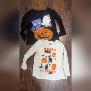 Carter's Black and White Halloween Shirts
